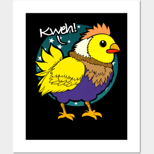 Kweh Fat Chocobo - Final Fantasy Creature - Monster Summon Posters and Art